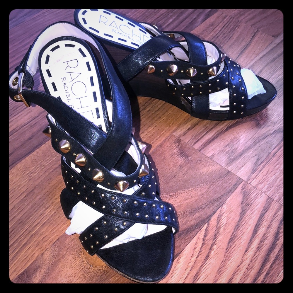 Rachel Roy studded wedges 7.5 - Picture 2 of 4